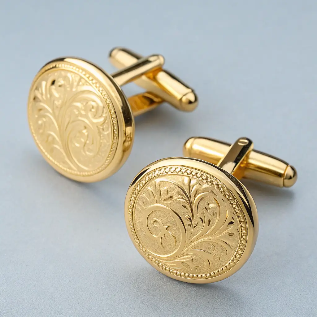 Elegant Gold Cufflinks