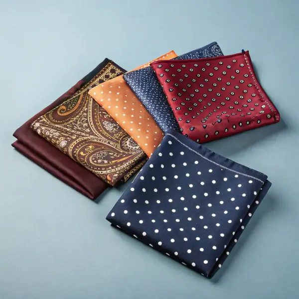Purple Silk Pocket Square